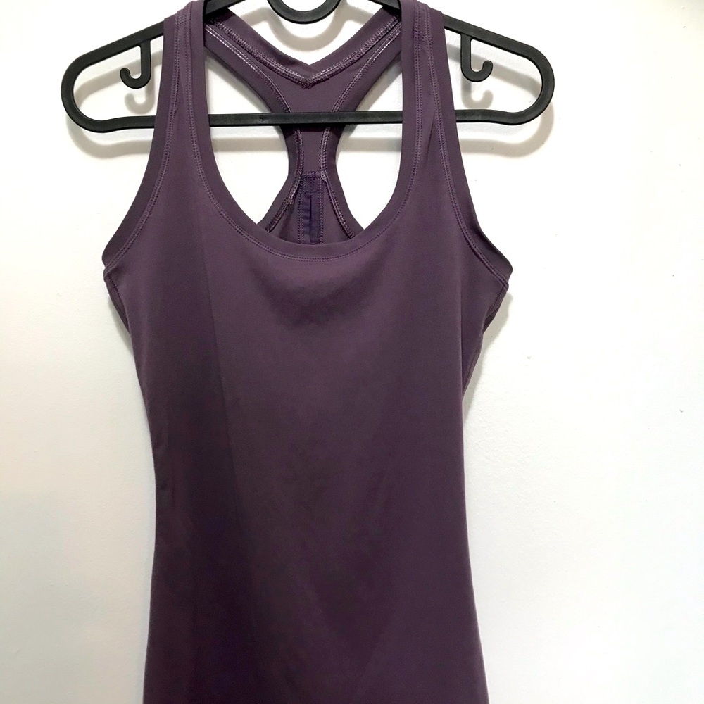 Yogalicious purple racerback tank top size XS